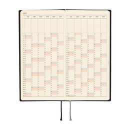 Hobonichi Techo 2027 Weeks White Line: Black