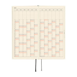 Hobonichi Techo 2027 Weeks White Line: Ivory