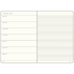 LEUCHTTURM1917 2027 A4+ Weekly Planner & Notebook - Black
