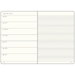 Leuchtturm1917 2027 A6 Weekly Planner & Notebook Pocket - Forest green