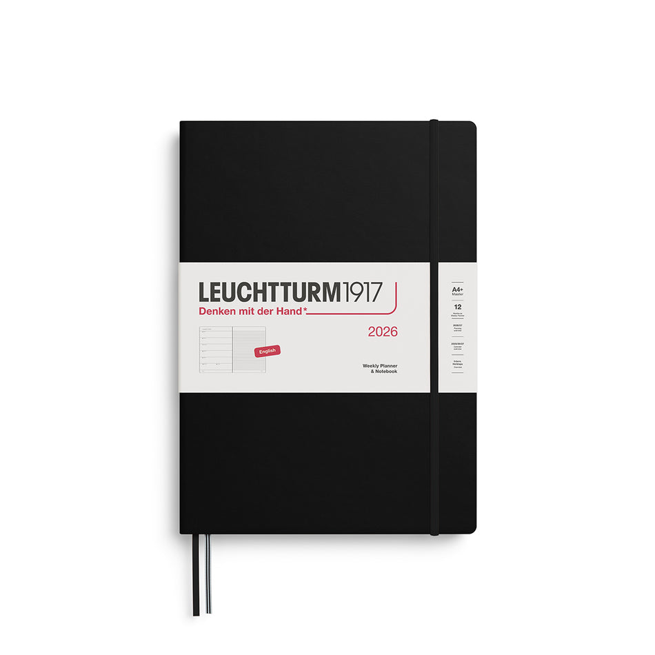 Leuchtturm1917 2026 A4+ Weekly Planner & Notebook - Black