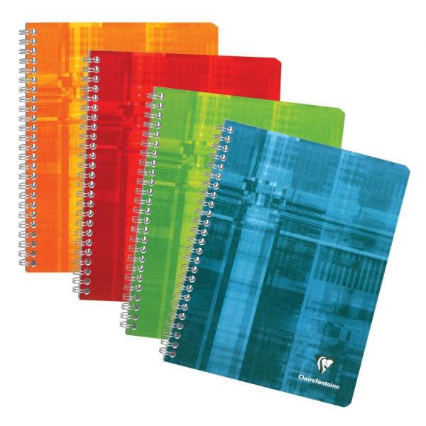 Clairefontaine Assorted Wirebound Multi-Subject With Tabs 6x8 Graph