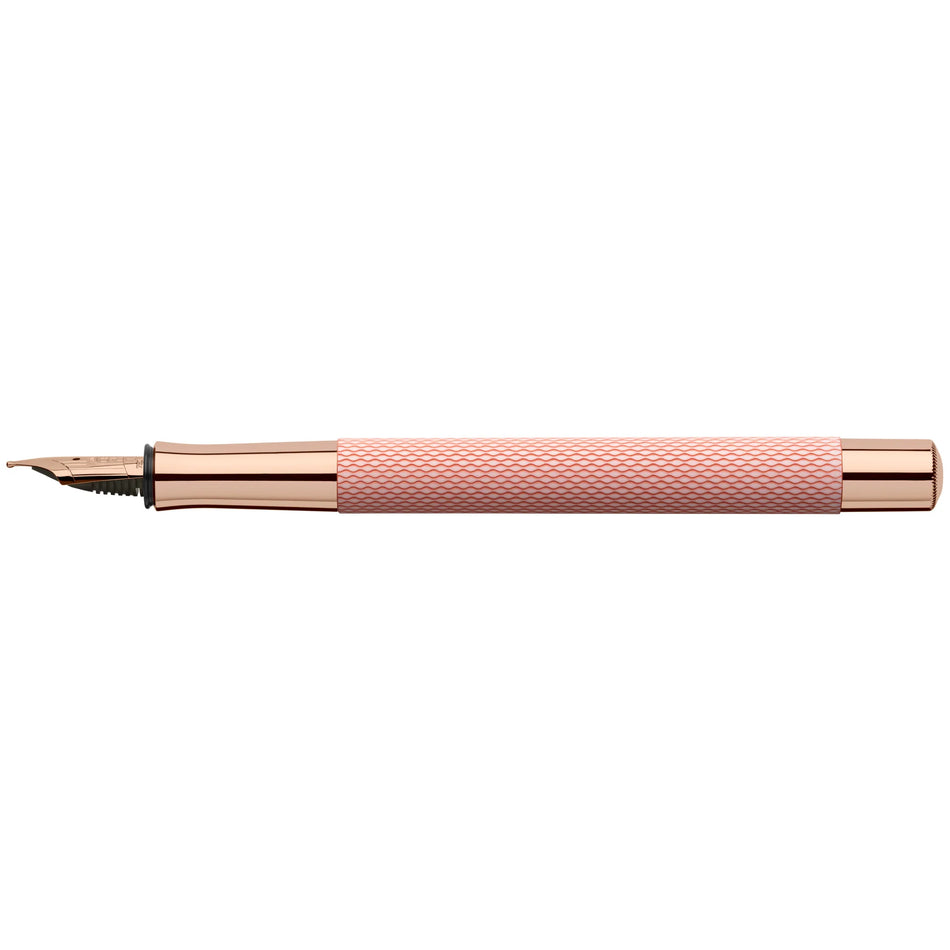 Graf Von Faber Castell Guilloche Fountain Pen - Rose Blush