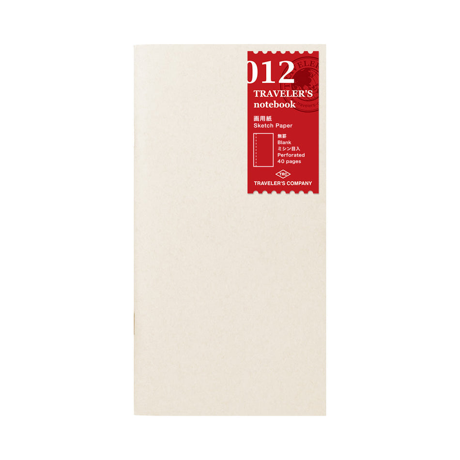 TRAVELER'S Notebook Standard Size Refill - 012 Sketch Paper