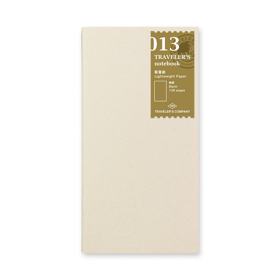 TRAVELER'S Notebook Standard Size Refill - 013 Lightweight Paper Notebook
