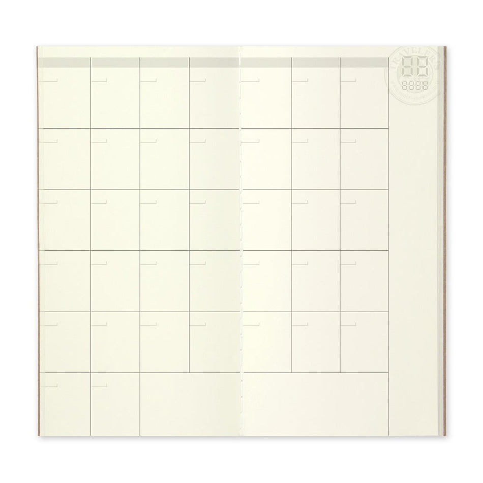 TRAVELER'S Notebook Standard Size Refill - 017 Monthly Planner Diary