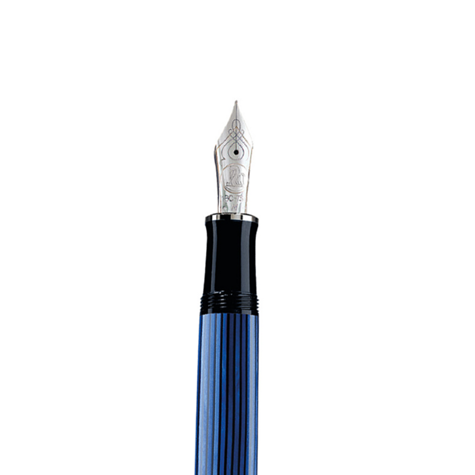 Pelikan Souverän® 805 Fountain Pen - Black and Blue Striped
