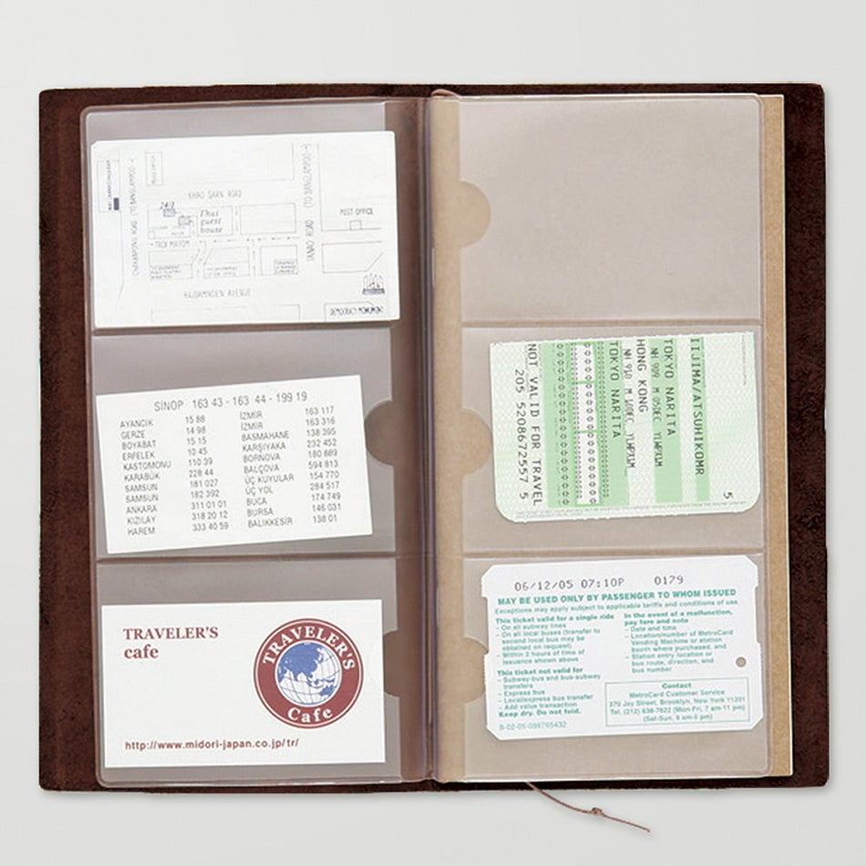 TRAVELER'S Notebook Standard Size Refill - 007 Three Card File