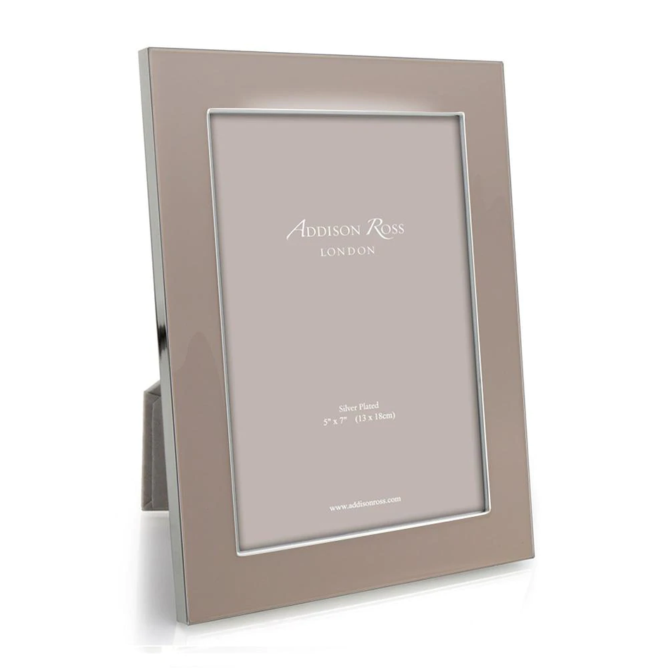 Addison Ross - Heritage Pebble and Silver Wide Enamel Picture Frame