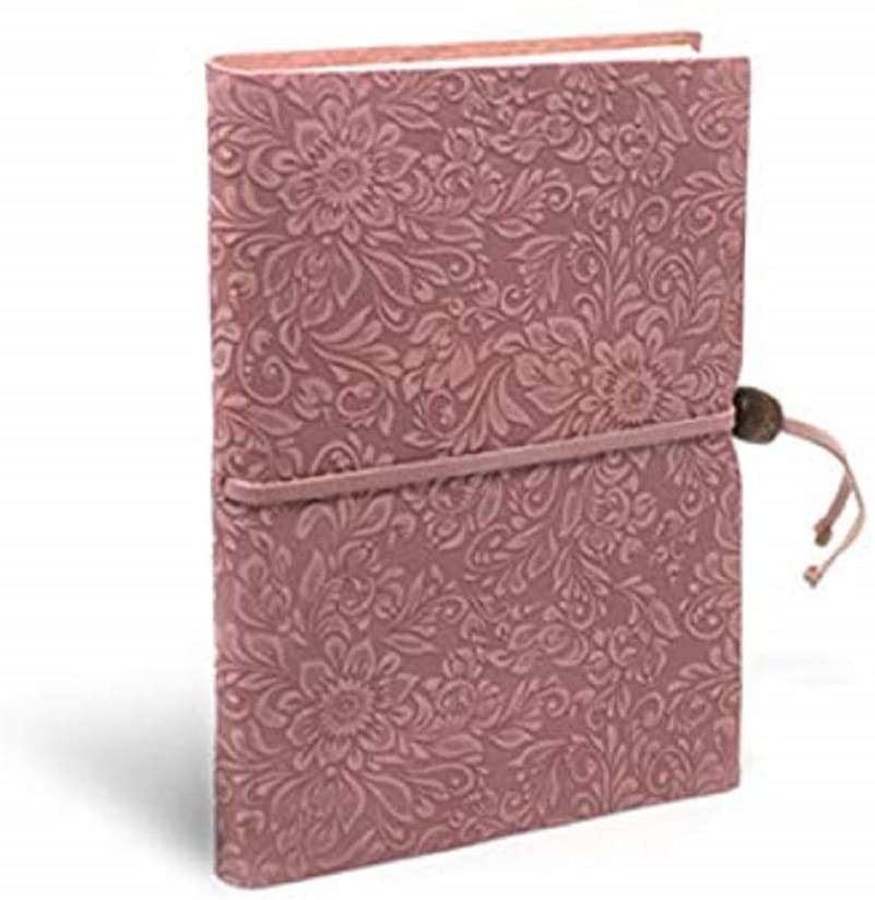 Lined Journal with Suede Floral Cover