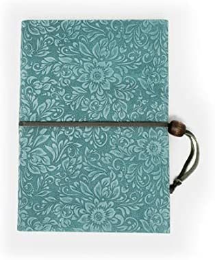 Lined Journal with Suede Floral Cover