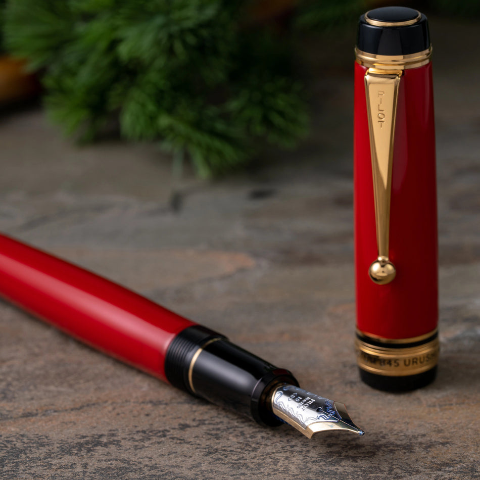 Pilot Custom 845 Urushi Fountain Pen - Vermillion Red