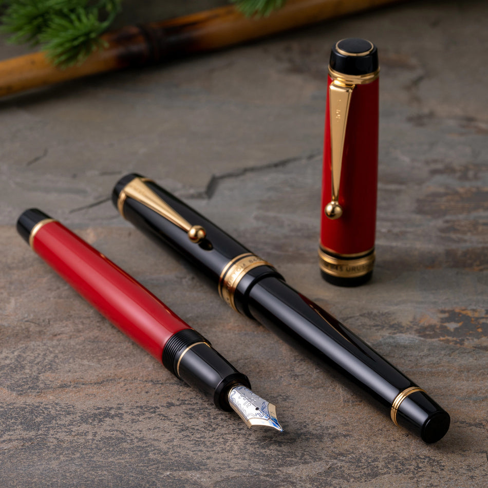 Pilot Custom 845 Urushi Fountain Pen - Vermillion Red