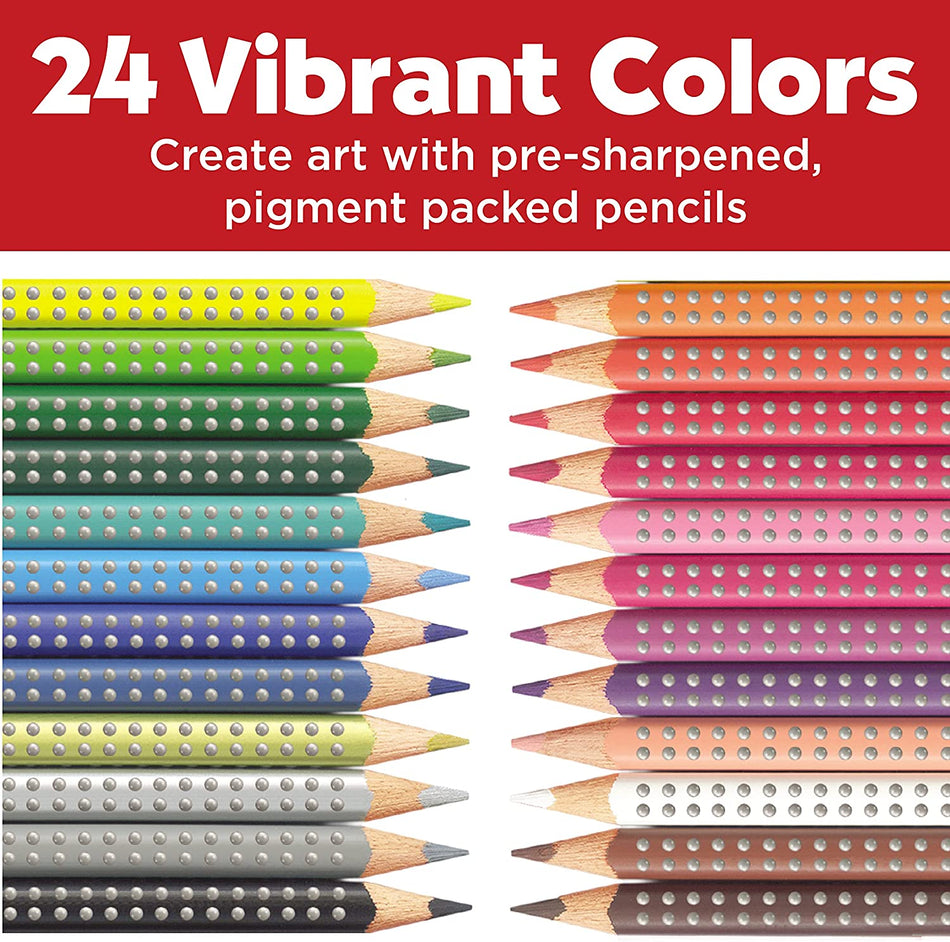 Faber-Castell Grip Colored Eco Pencils (Set of 24)