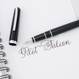 Pilot Falcon Fountain Pen - Black with Gold