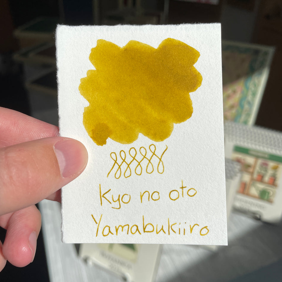 Kyo No Oto Fountain Pen Ink - Yamabukiiro