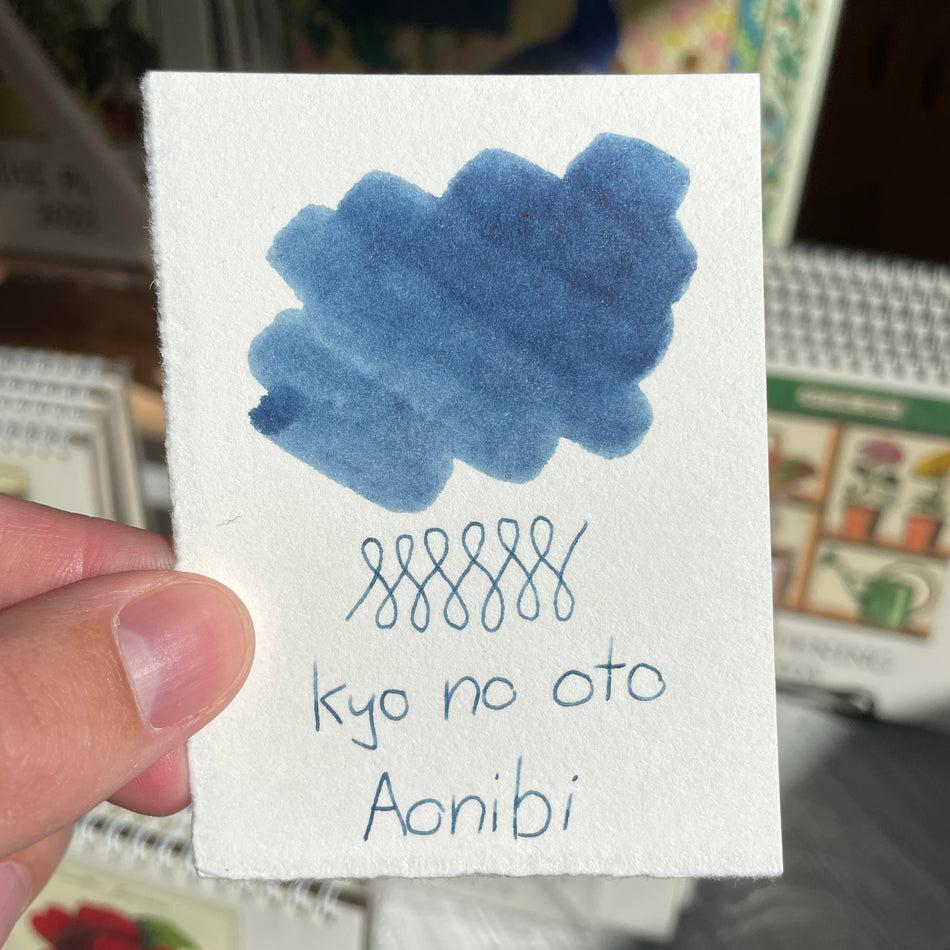 Kyo No Oto Fountain Pen Ink - Aonibi
