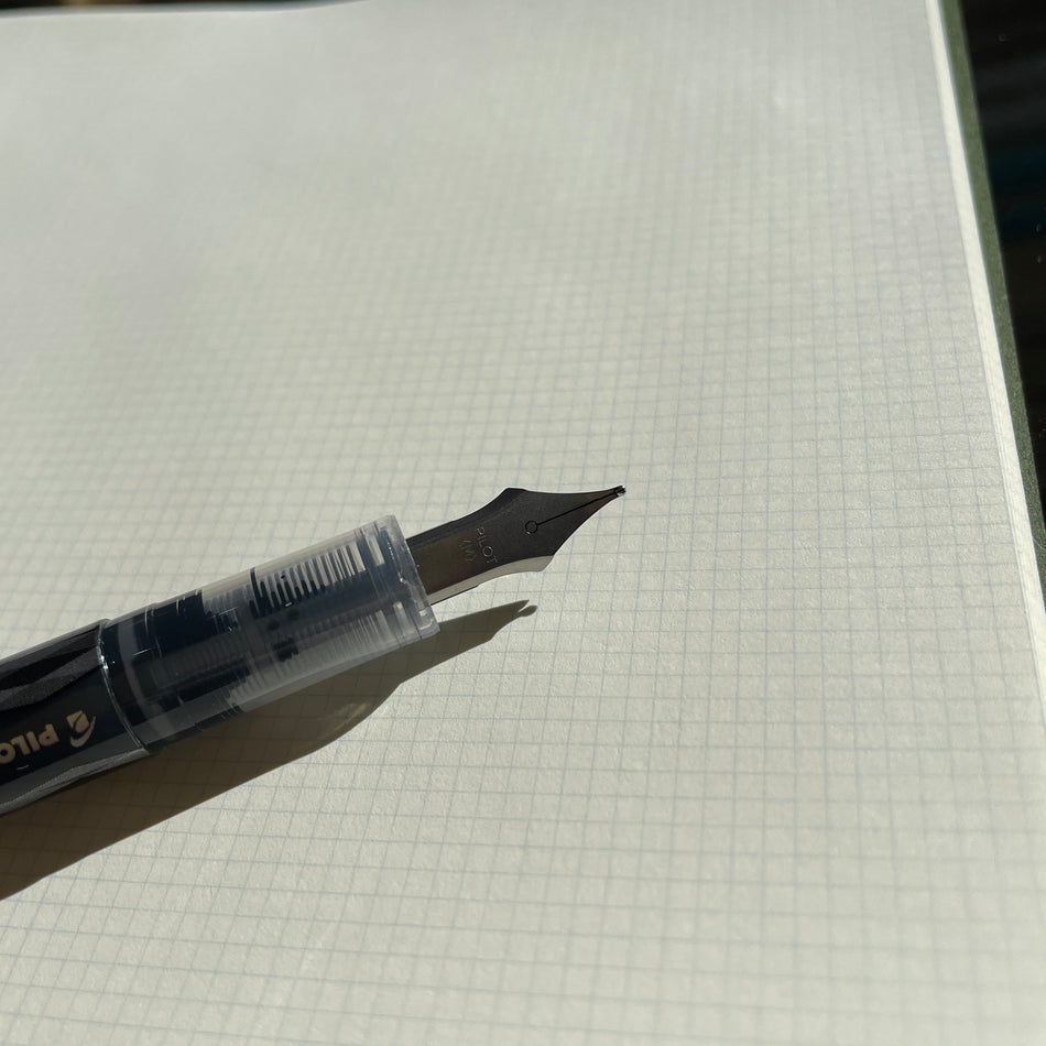Kleid Stationery Horizontal 2mm Grid Notebook - Grey with White Paper