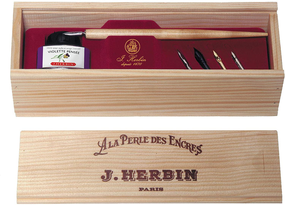 J. Herbin Calligraphy Wooden Box Set