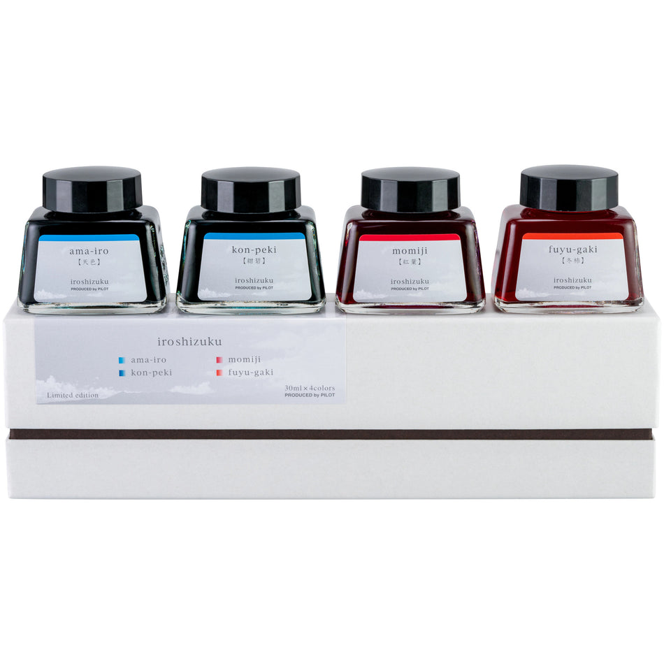 Pilot Limited Edition Iroshizuku 4 Color Ink Bottle Set - Ma-Hiru