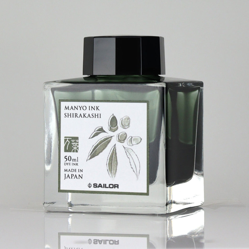Sailor Manyo Bottled Fountain Pen Ink - Shirakashi