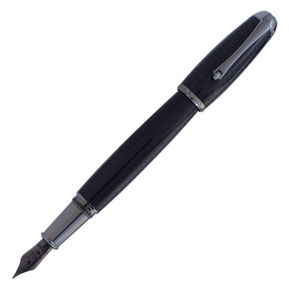 Monteverde Super Mega Carbon Fiber Fountain Pen - Gunmetal