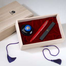 Namiki Emperor Urushi Fountain Pen - Vermillion Red