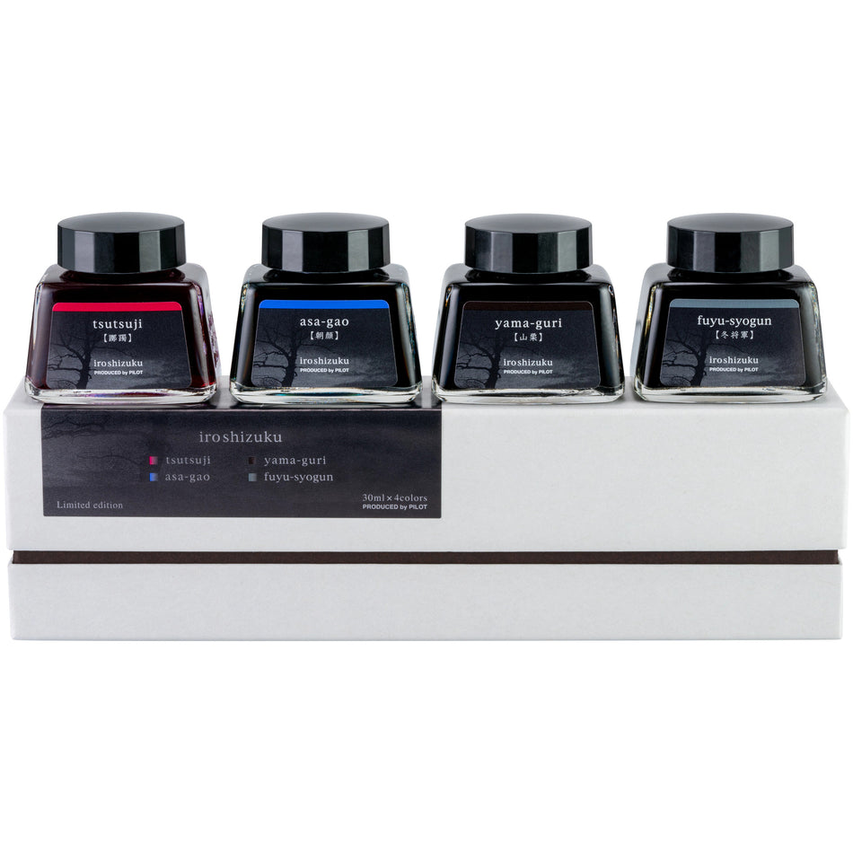 Pilot Limited Edition Iroshizuku 4 Color Ink Bottle Set - Zan-Getsu