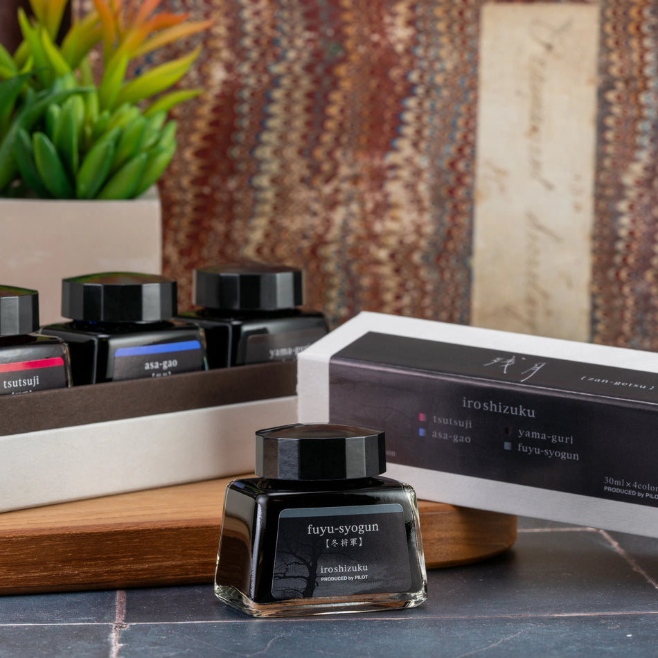 Pilot Limited Edition Iroshizuku 4 Color Ink Bottle Set - Zan-Getsu