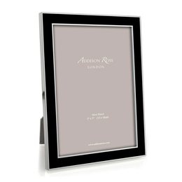 Addison Ross - Silver Trim and Black Enamel Picture Frame