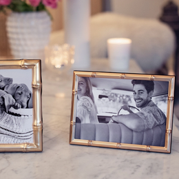 Addison Ross - Matte Gold Bamboo Border Picture Frame