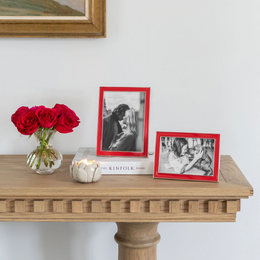 Addison Ross - Silver Trim and Red Enamel Picture Frame