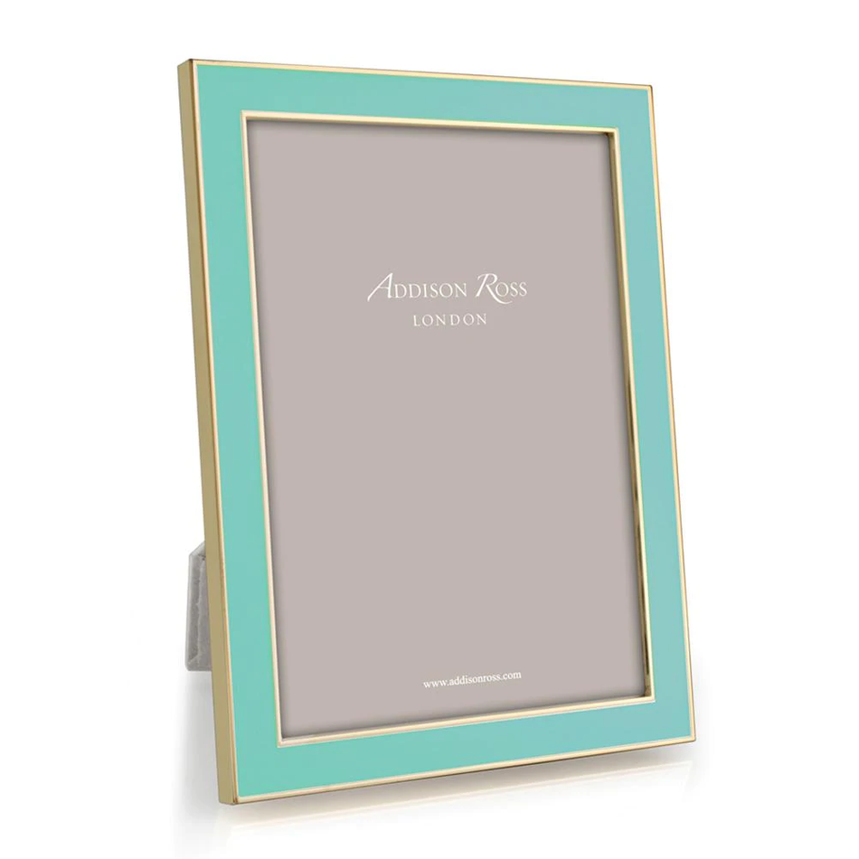 Addison Ross - Gold Trim and Turquoise Enamel Picture Frame