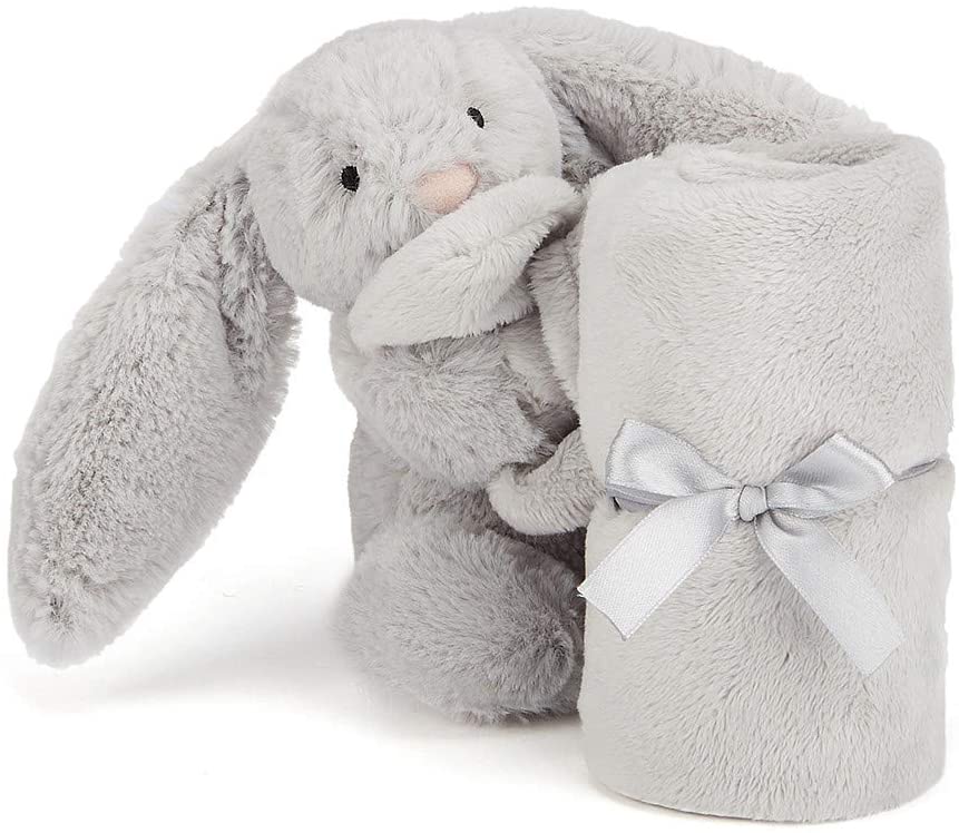 Bashful Grey Bunny Soother by Jellycat