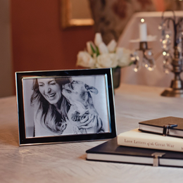Addison Ross - Silver Trim and Black Enamel Picture Frame