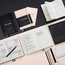 LEUCHTTURM1917 Bullet Journal 2nd Edition Medium (A5), 120g/m² paper, 206 p - Black