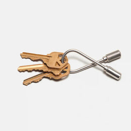 Craighill Closed Helix Keyring - Steel