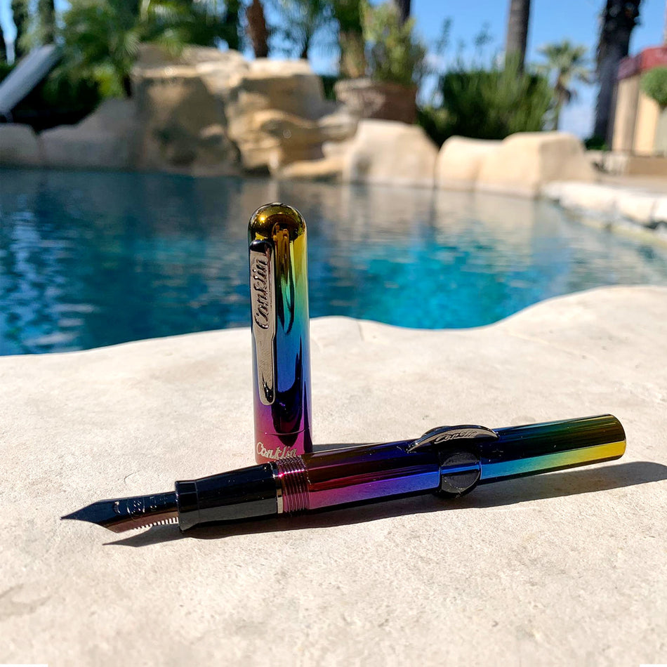 Conklin Limited Edition Crescent Filler Fountain Pen - Rainbow
