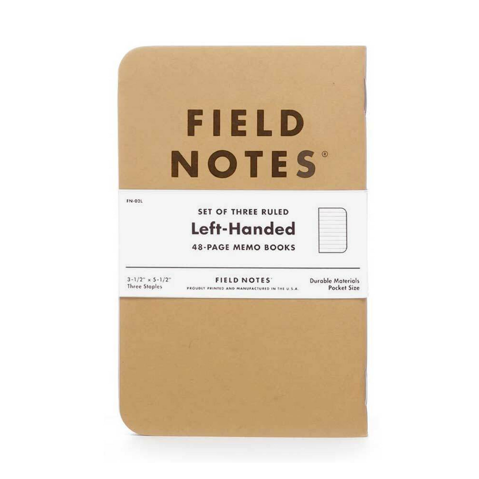 Field Notes - Left Handed Kraft Books (Set of 3)