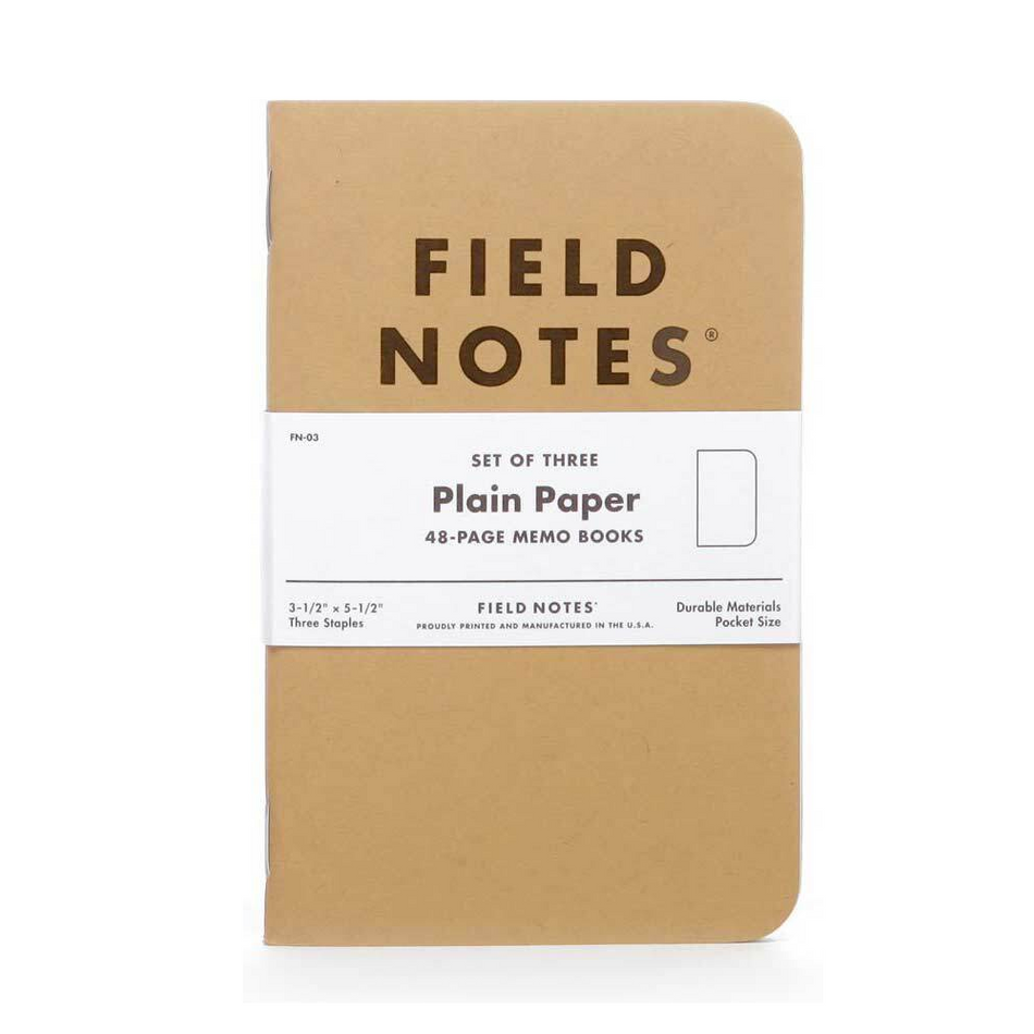 Field Notes - Original Blank Kraft Books (Set of 3)