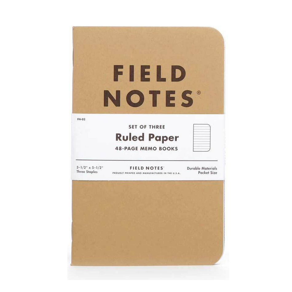 Field Notes - Original Lined Kraft Books (Set of 3)