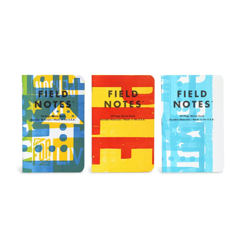 Field Notes Lined Notebooks - Hatch Show Print Edition (Set of 3)