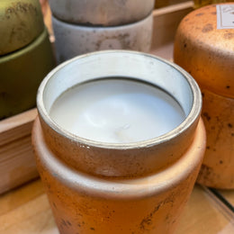 Mountain Fire Glass Candle - Ginger Patchouli