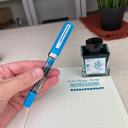 Twsbi ECO Fountain Pen - Cerulean Blue (Special Edition) (d)