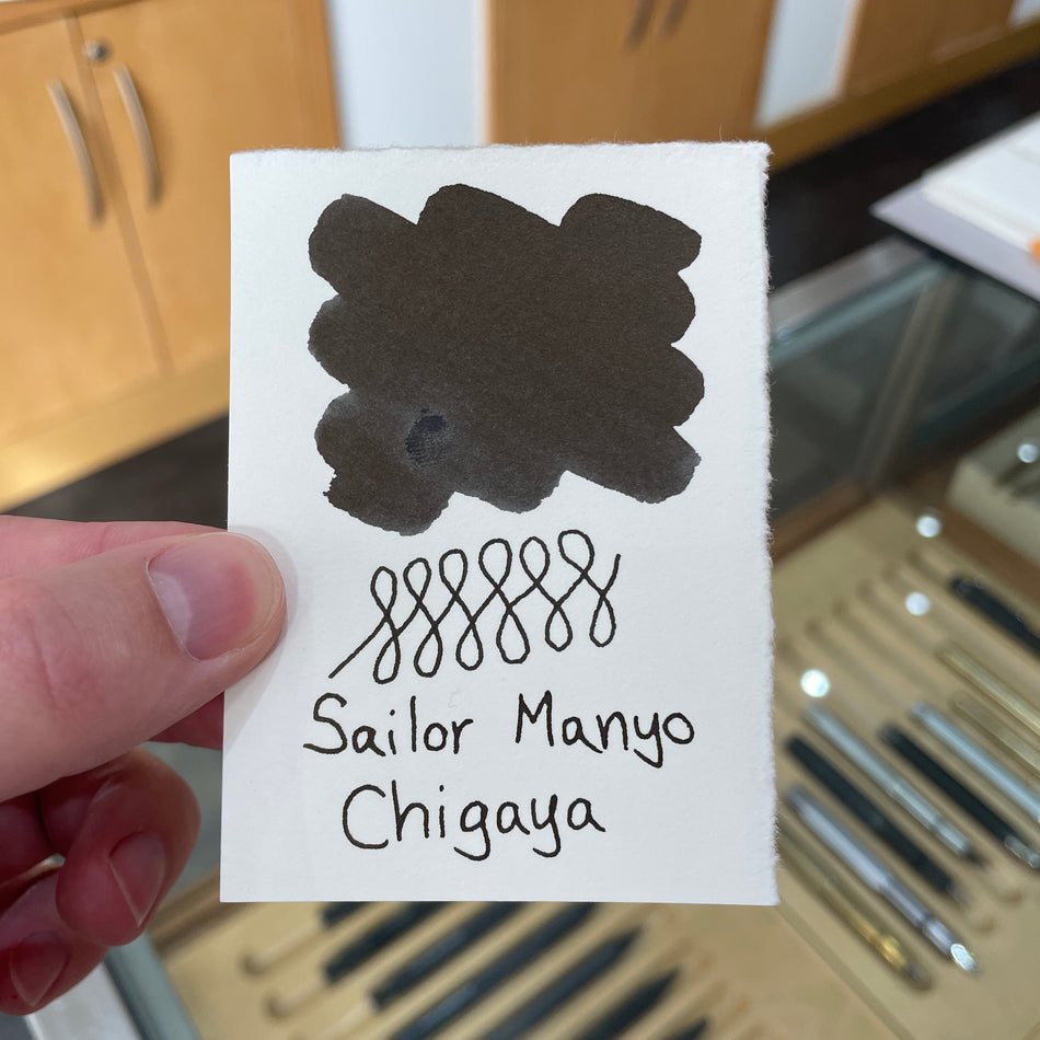 Sailor Manyo Bottled Fountain Pen Ink - Chigaya