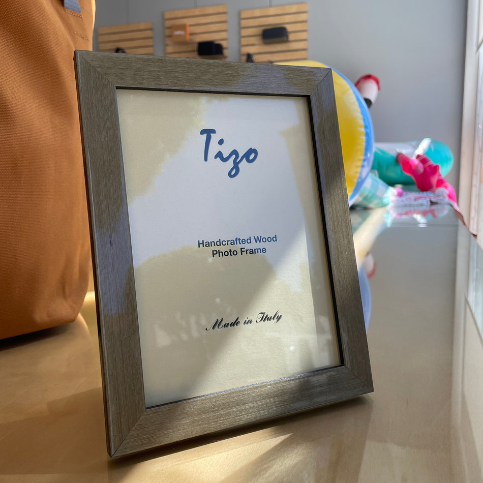 Tizo Handcrafted Wooden Picture Frame - Gray