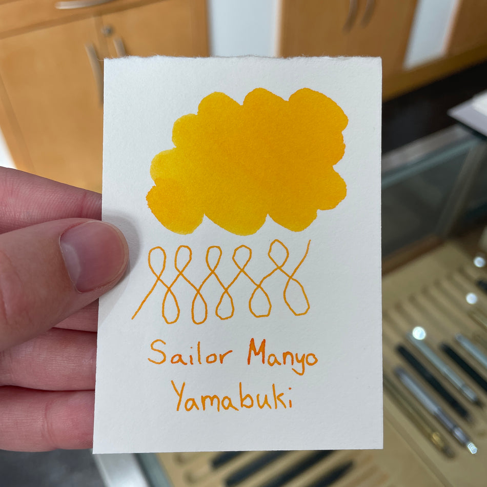 Sailor Manyo Bottled Fountain Pen Ink - Yamabuki