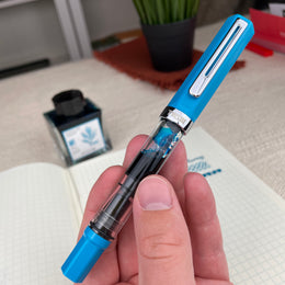 Twsbi ECO Fountain Pen - Cerulean Blue (Special Edition) (d)
