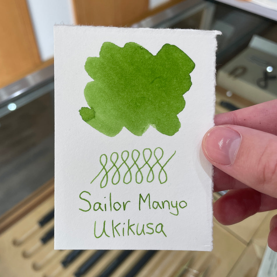 Sailor Manyo Bottled Fountain Pen Ink - Ukikusa
