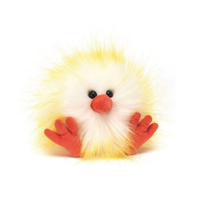 Yellow and White Crazy Chick by Jellycat